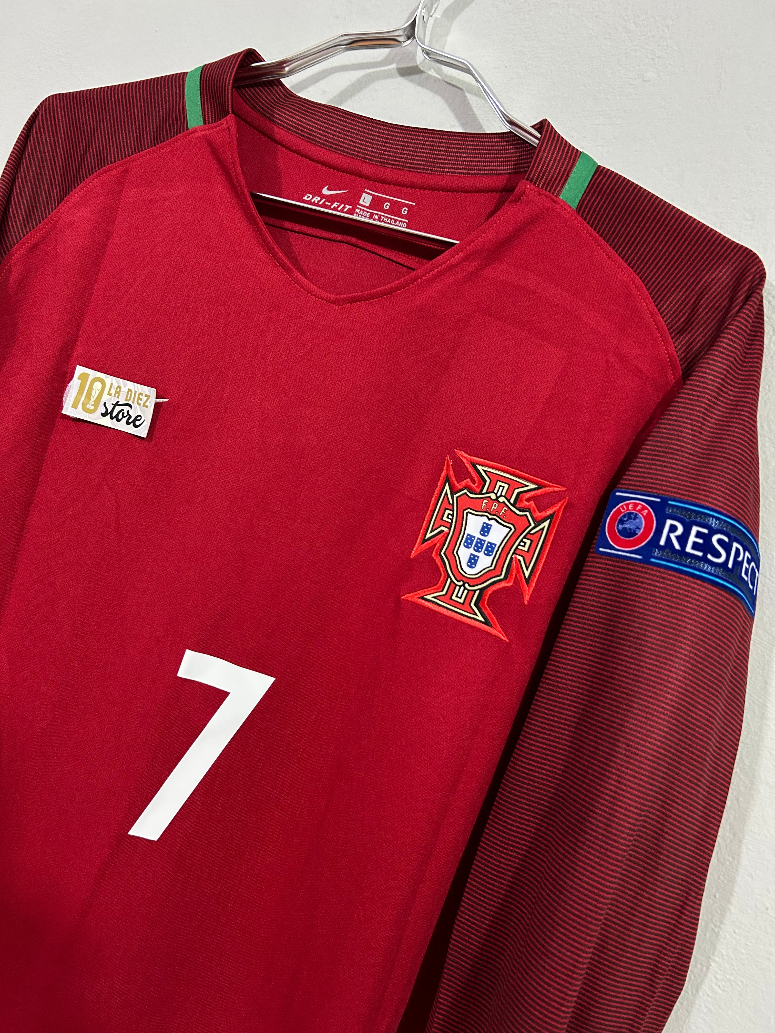 CAMISETA DE PORTUGAL 2016 CAMPEONES DE EUROPA MANGA LARGA