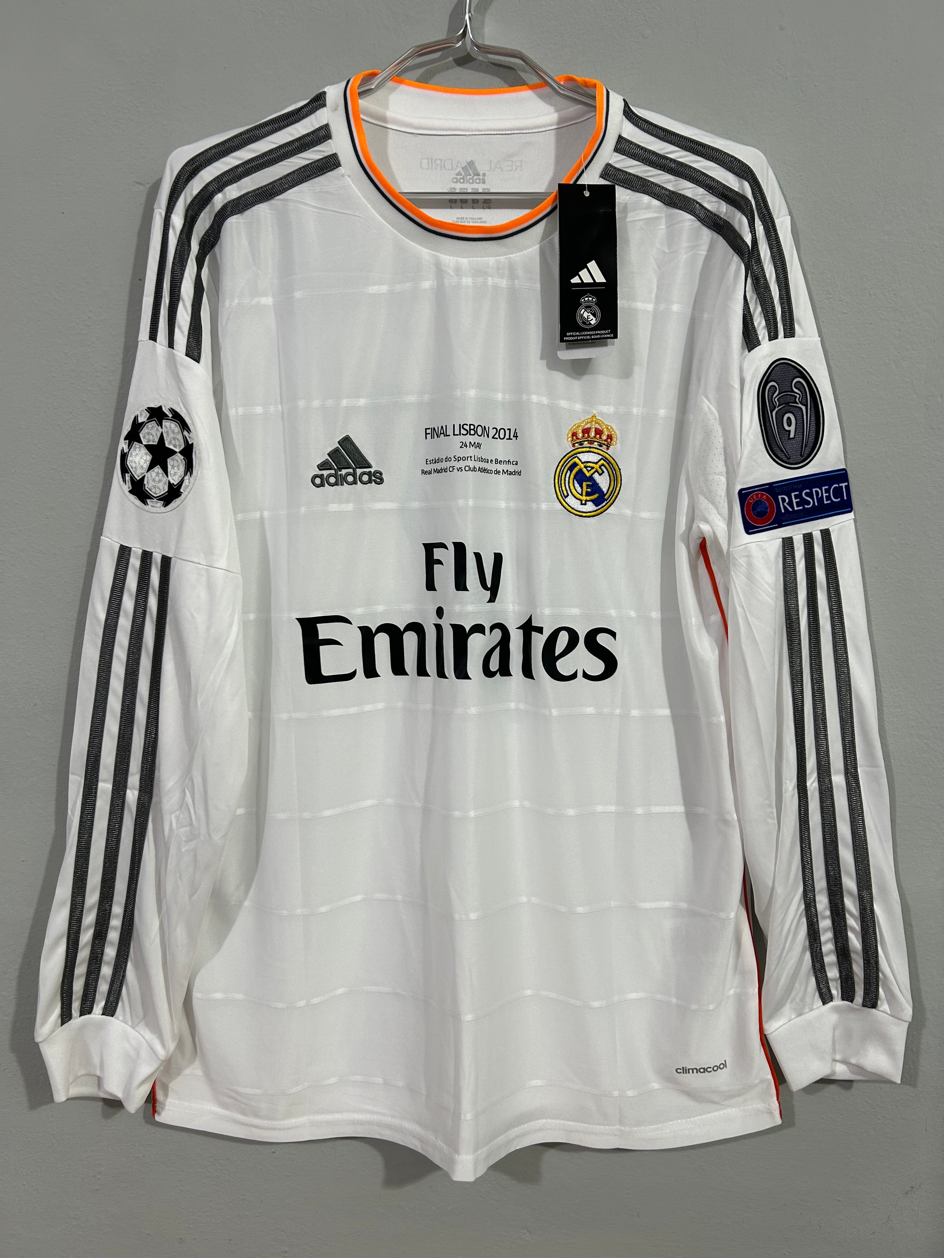 CAMISETA DEL REAL MADRID 2013/2014 HOME MANGA LARGA
