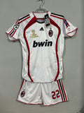 CONJUNTOS PARA NIÑOS DE 13 A 15 AÑOS DE AC MILAN 2007 AWAY