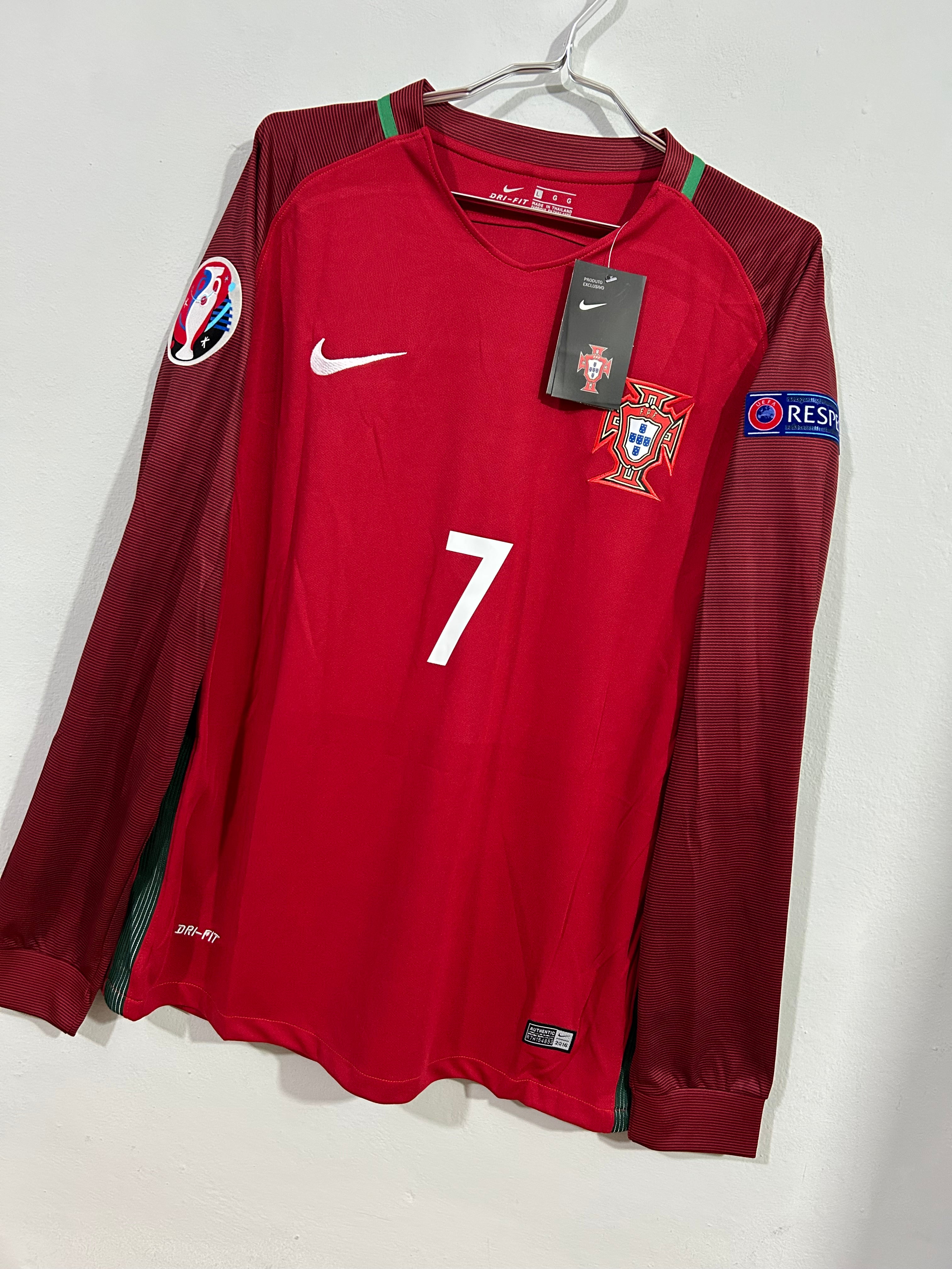 CAMISETA DE PORTUGAL 2016 CAMPEONES DE EUROPA MANGA LARGA
