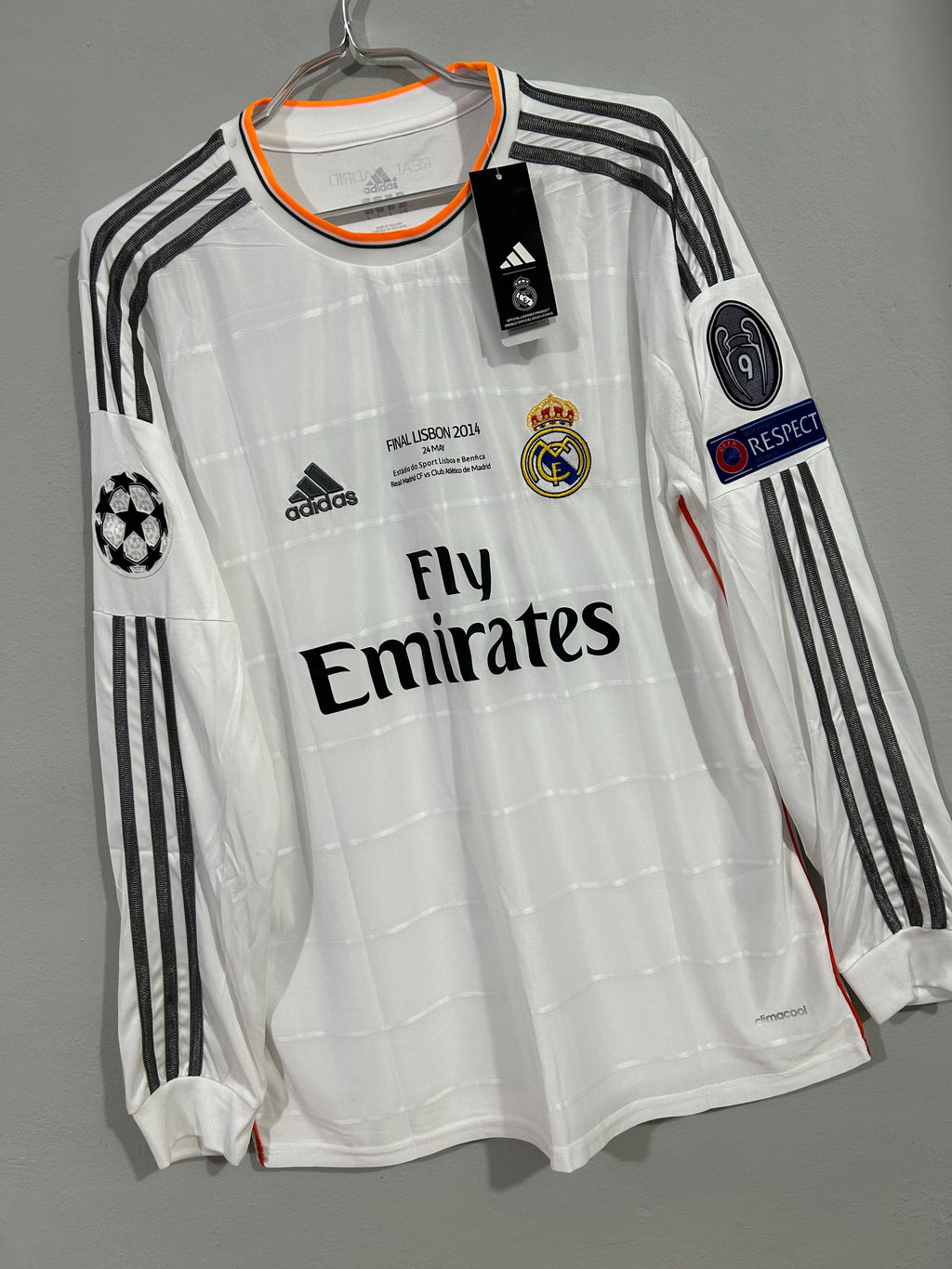 CAMISETA DEL REAL MADRID 2013/2014 HOME MANGA LARGA