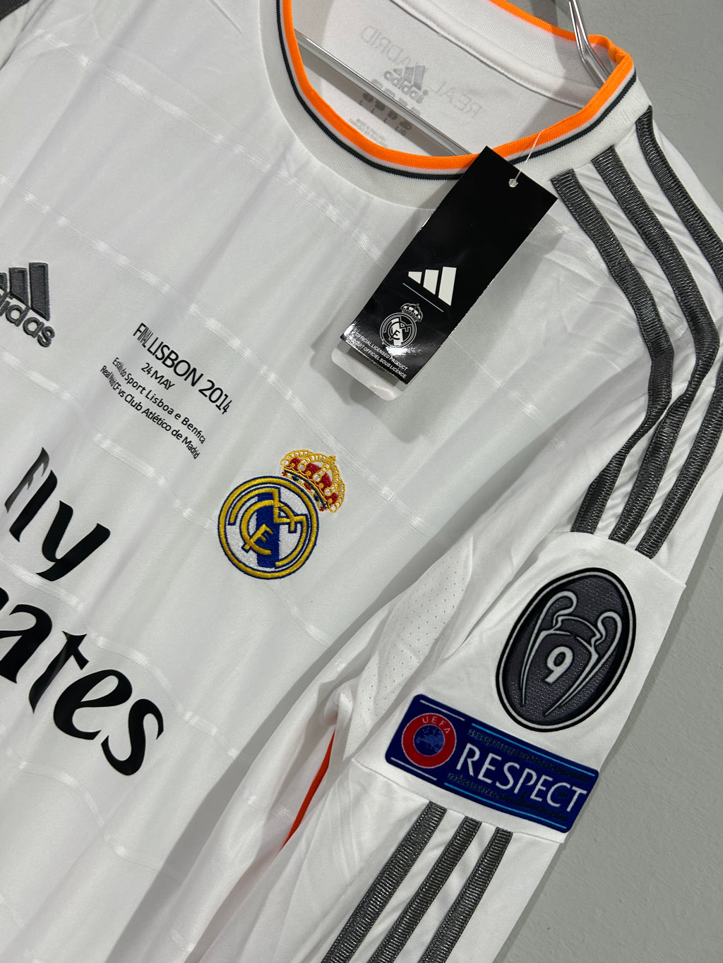 CAMISETA DEL REAL MADRID 2013/2014 HOME MANGA LARGA