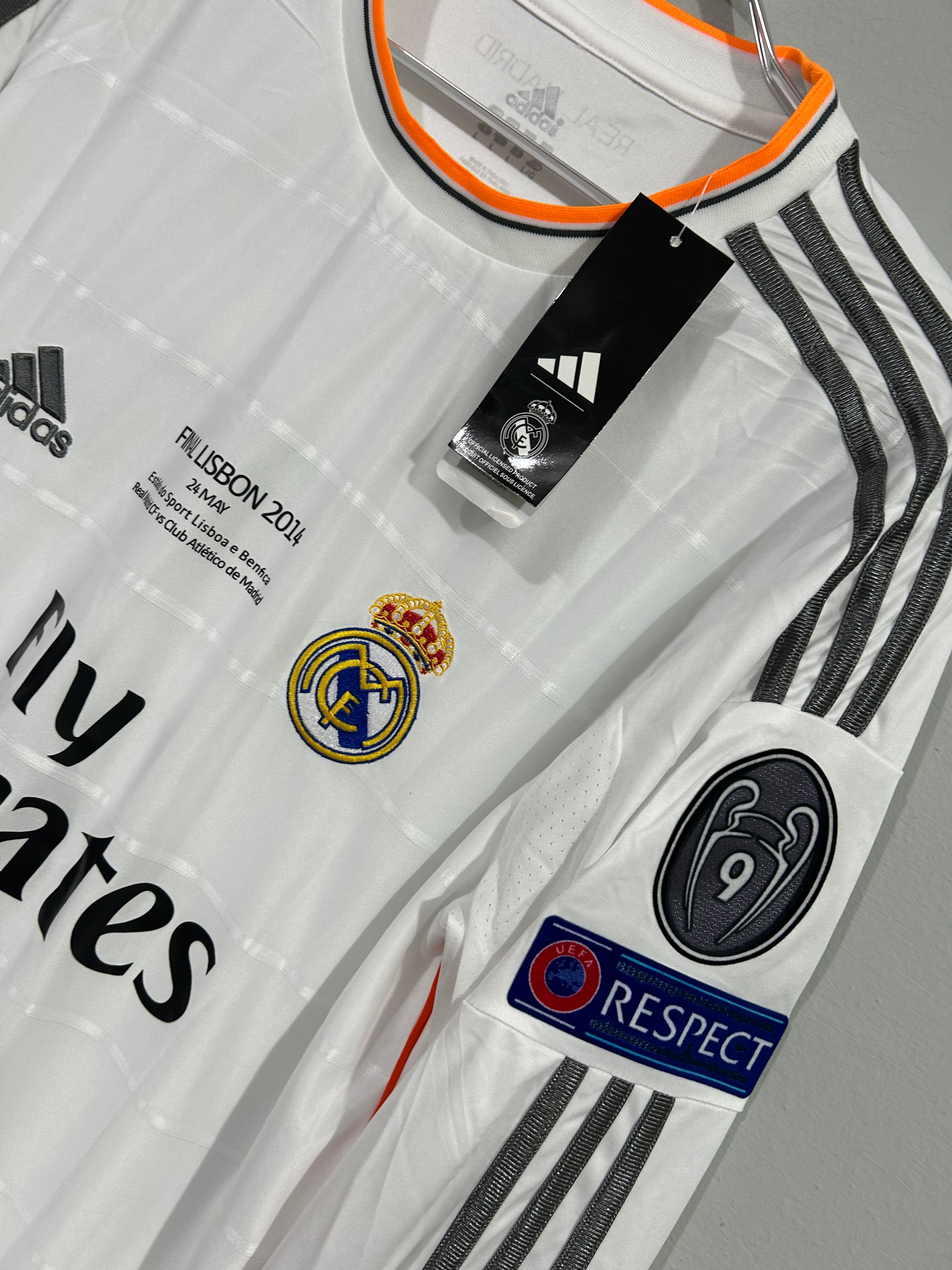 CAMISETA DEL REAL MADRID 2013/2014 HOME MANGA LARGA
