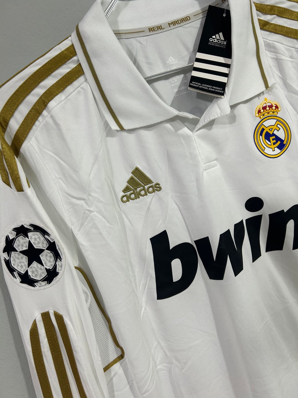 CAMISETA DEL REAL MADRID 2011/2012 HOME MANGA LARGA