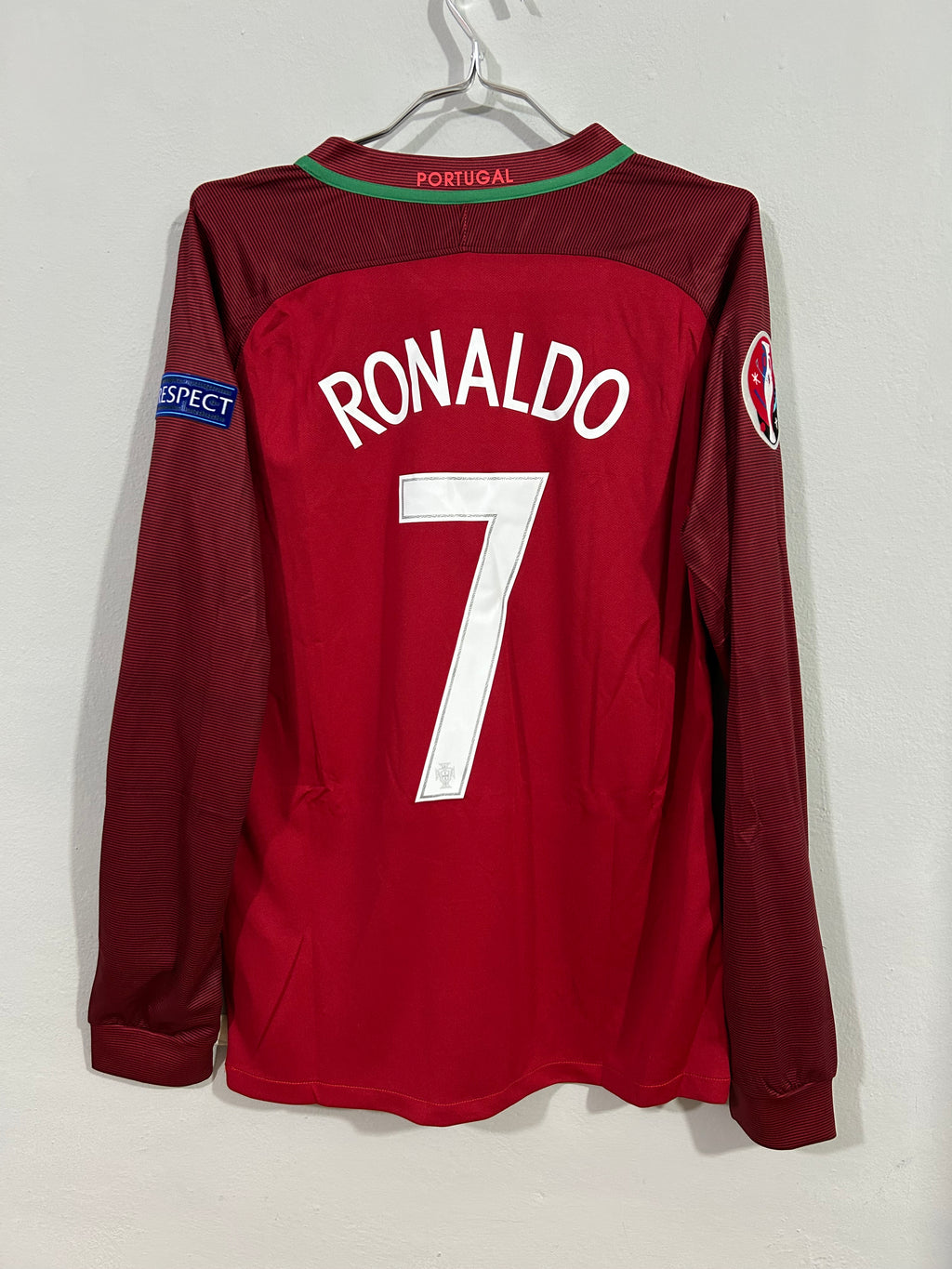 CAMISETA DE PORTUGAL 2016 CAMPEONES DE EUROPA MANGA LARGA