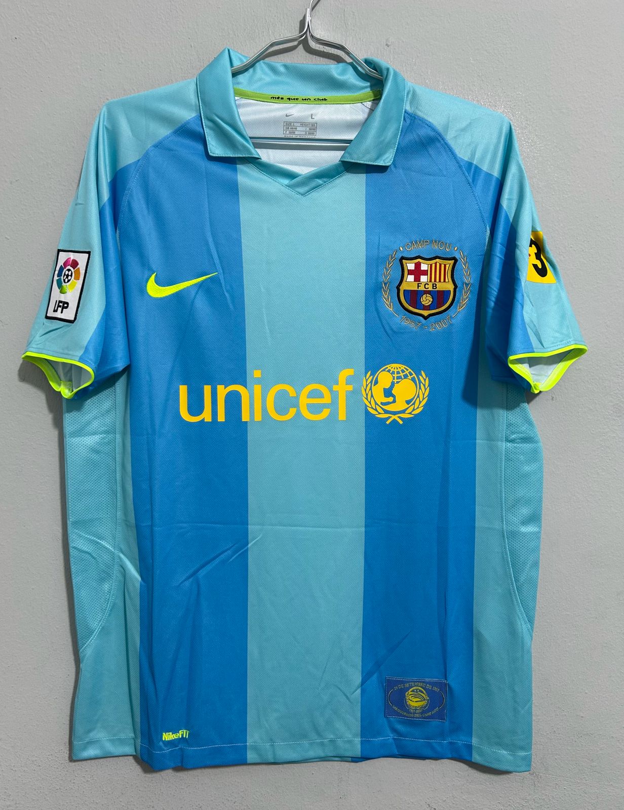 CAMISETA DEL BARCELONA 2007/2008 SEGUNDA EQUIPACION