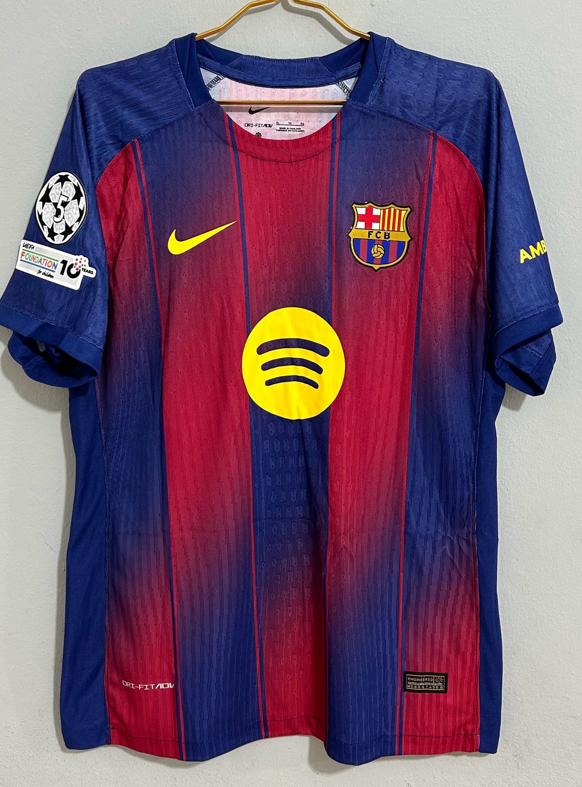 CAMISETA DEL FC BARCELONA 2025/2026 VERSION JUGADOR