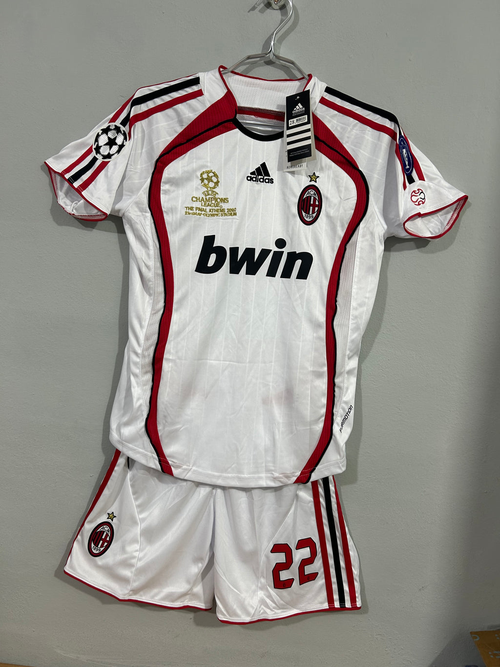 CONJUNTOS PARA NIÑOS DE 13 A 15 AÑOS DE AC MILAN 2007 AWAY