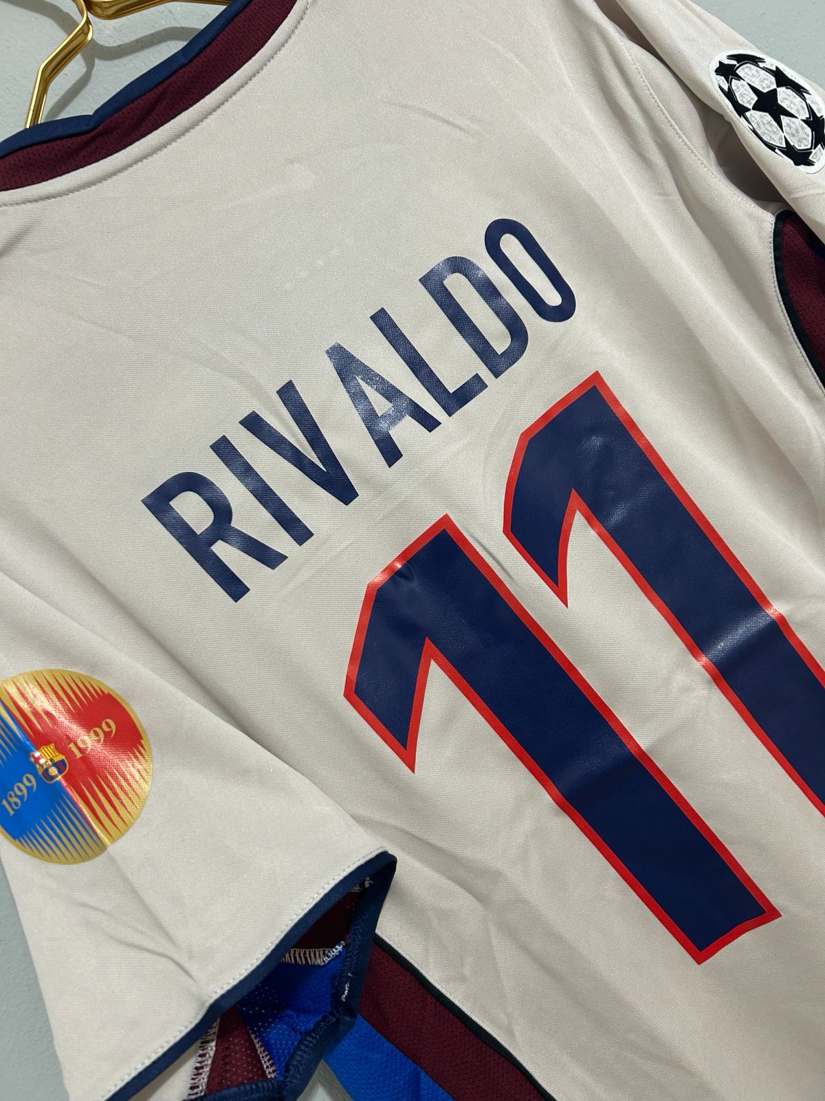 CAMISETA DEL BARCELONA 1999/2000 SEGUNDA EQUIPACION EDICION ESPECIAL CENTENARIO