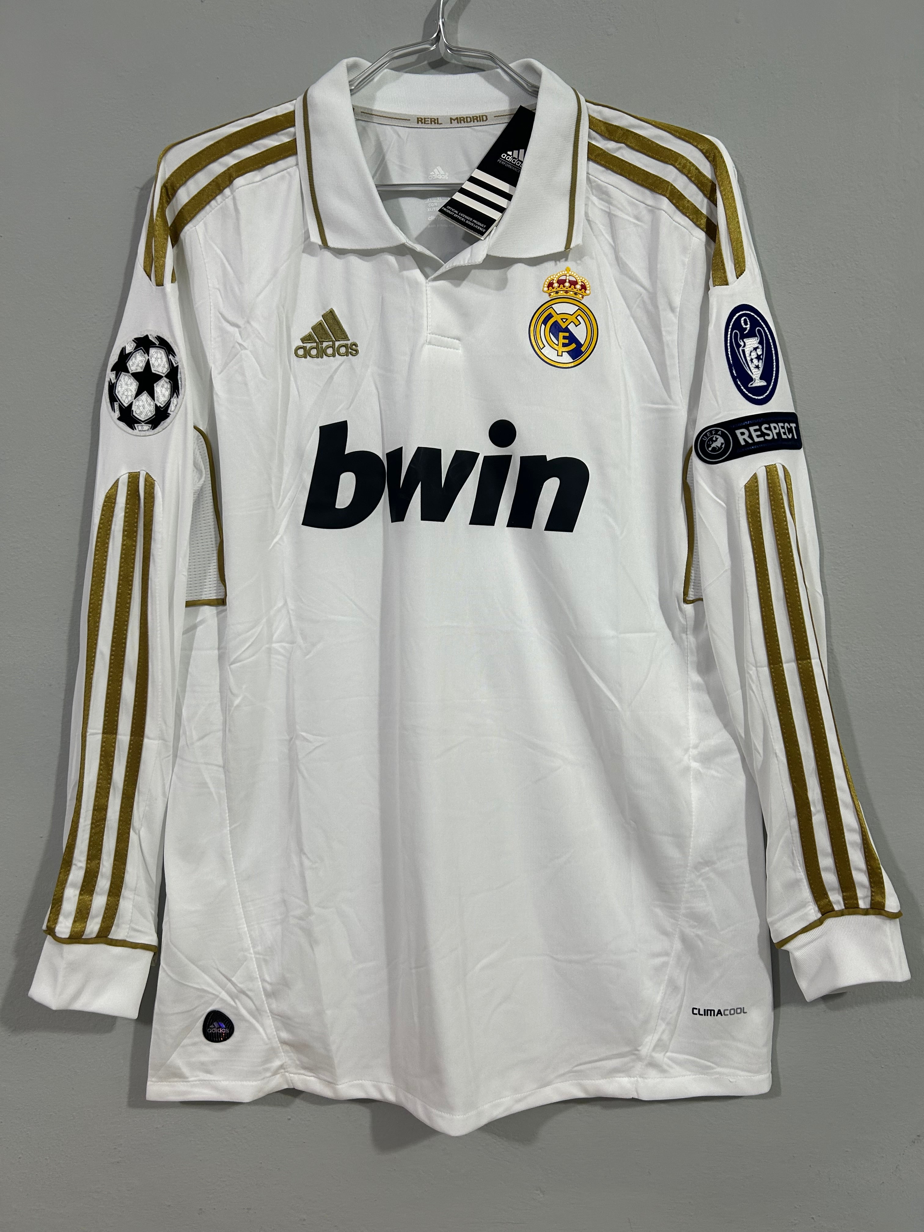 CAMISETA DEL REAL MADRID 2011/2012 HOME MANGA LARGA