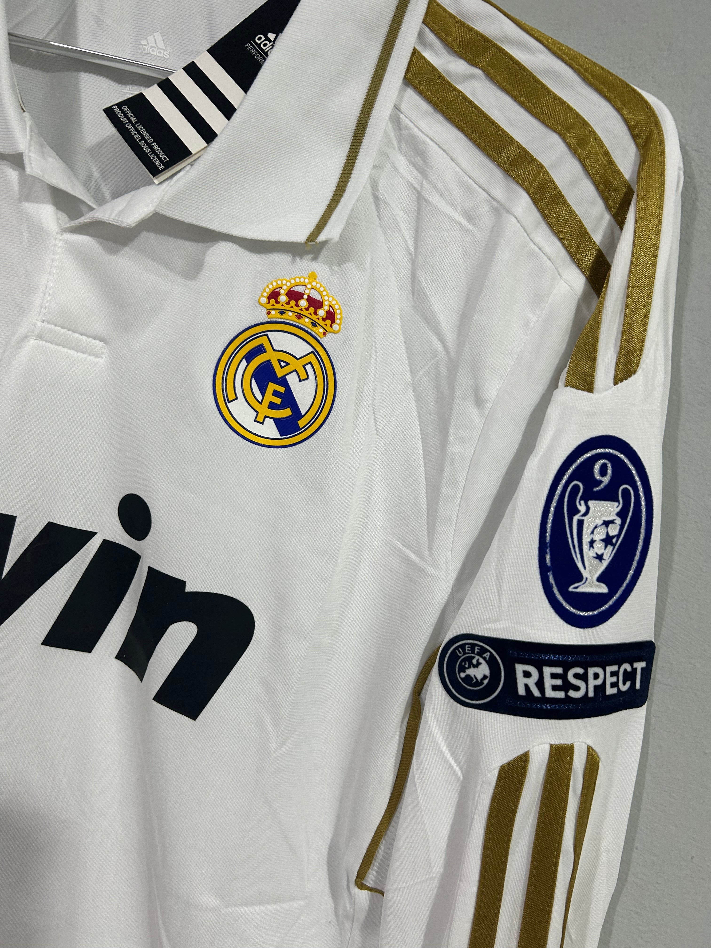 CAMISETA DEL REAL MADRID 2011/2012 HOME MANGA LARGA