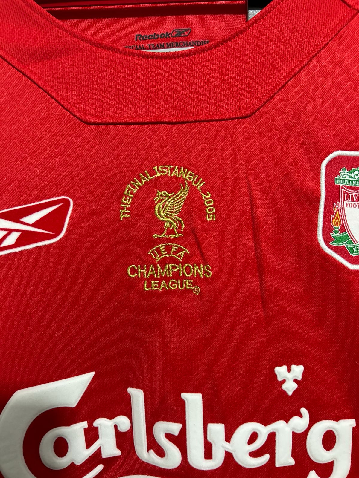 CAMISETA DEL LIVERPOOL 2004/2005 HOME EDICION CHAMPIONS LEAGUE