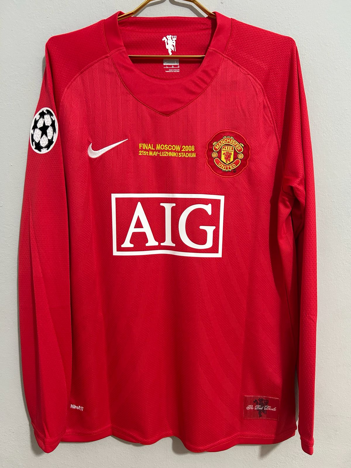 CAMISETA DEL MANCHESTER UNITED 2008 HOME