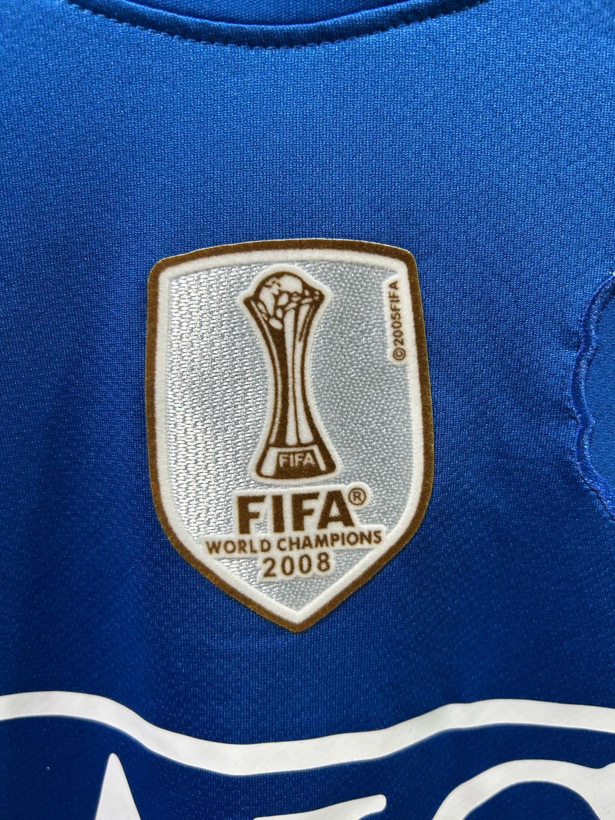 CAMISETA DEL MANCHESTER UNITED 2008 AWAY AZUL MANGA LARGA